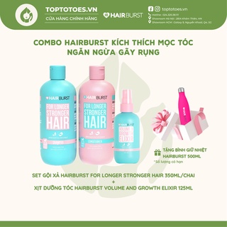 Combo Gội Xả + Xịt Dưỡng Kích Mọc Tóc Hairburst [NHẬP KHẨU CHÍNH HÃNG 100%]