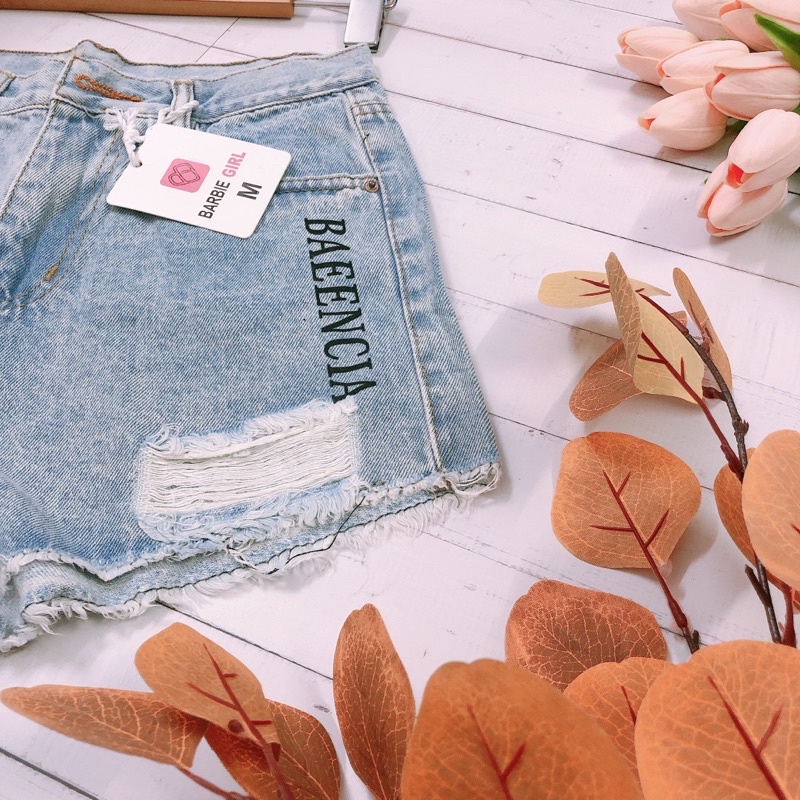 Quần short Nữ ống rộng lưng cao gập gấu mặc nhà đi chơi phong cách trẻ trung MQ Fashion SN02