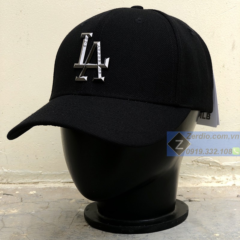 Nón lưỡi trai LA logo kim loại cực chất cho nam và nữ full tem tag - M116