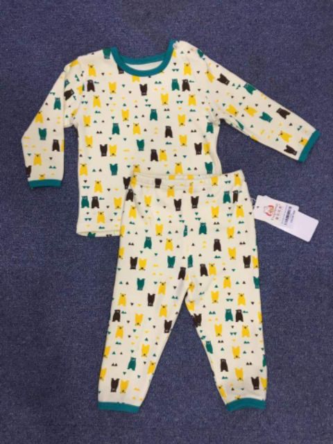 Bộ thu đông dài tay bộ quần áo cotton cho bé quần áo bộ
