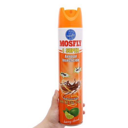 Bình Xịt Muỗi Mosfly AIK /FIK /FIKz /RAID 600ml bình xịt côn trùng