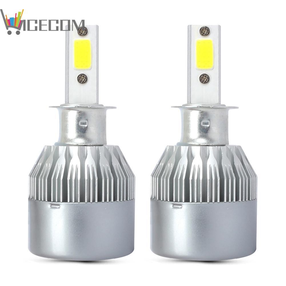 Set 2 Đèn Pha Led 9005 9006 H1 H3 H7 H11 8000k Cho Xe Hơi