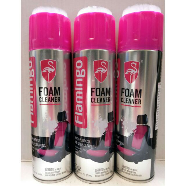 Combo 5 chai xịt bọt vệ sinh nội thất, ghế da Flamingo cực sạch 500ml.