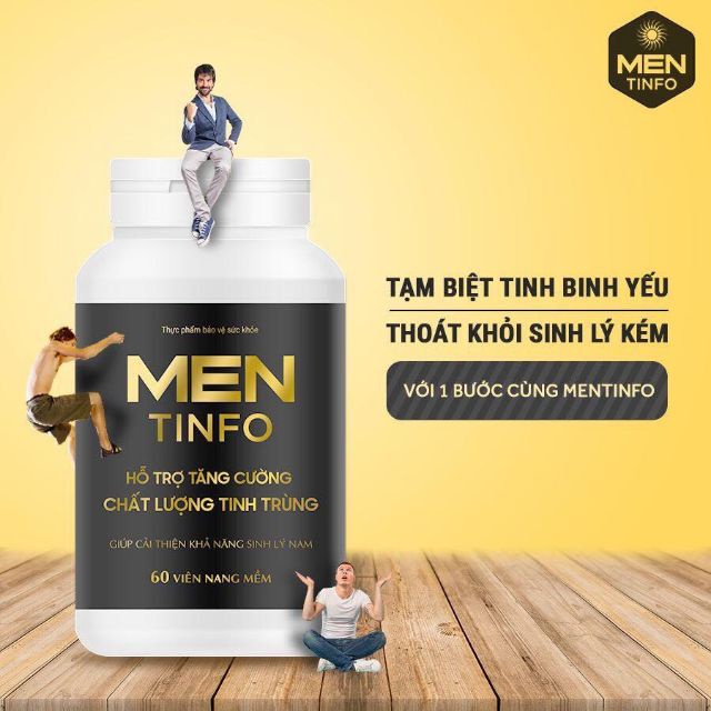 Men Tinfo - Hỗ trợ tăng chất lượng sinh sản cho nam giới, ngừa vô sinh nam
