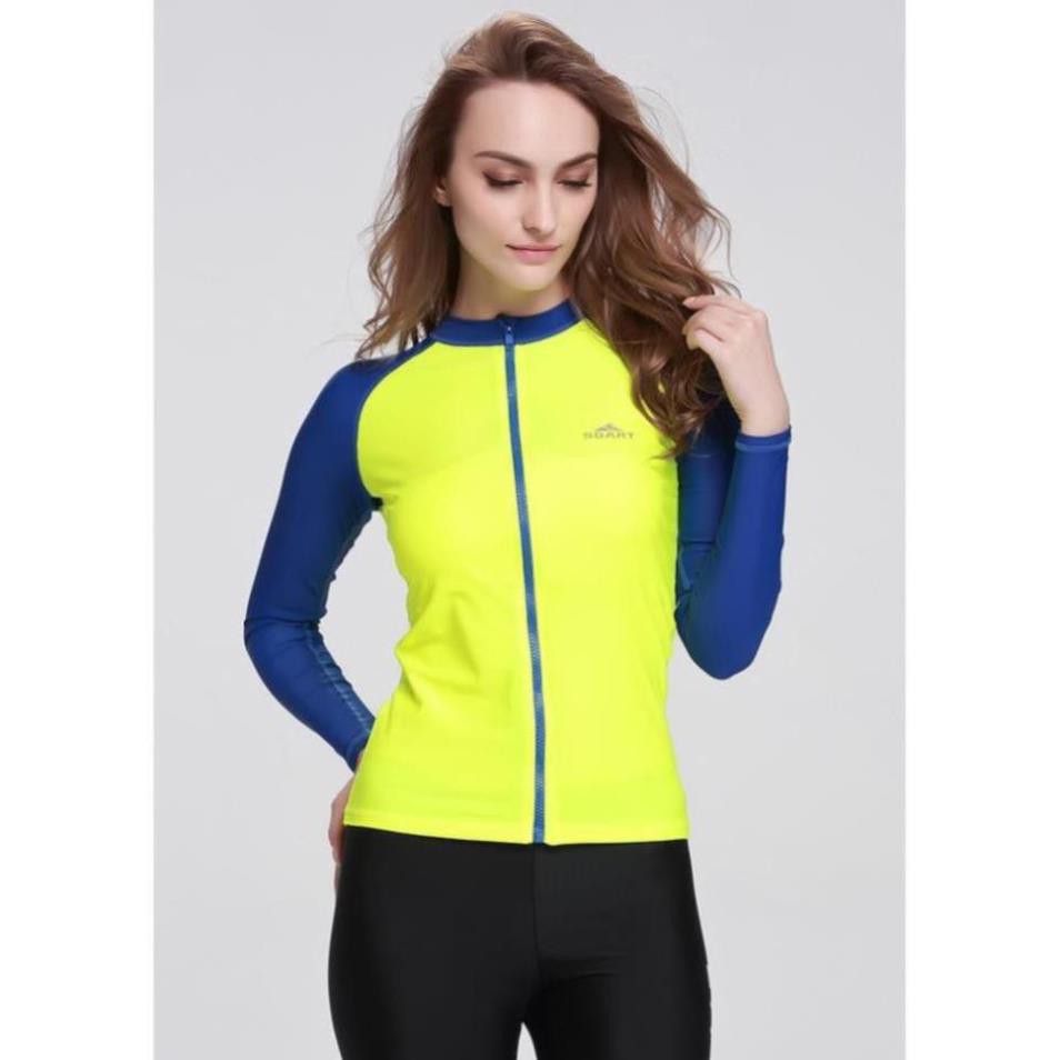 LẺ ÁO BƠI NỮ DÀI TAY KÉO KHÓA thun lạnh dày đẹp hàng SBART Sexy sexy  ཾ  ཾ ་ xịn | BigBuy360 - bigbuy360.vn