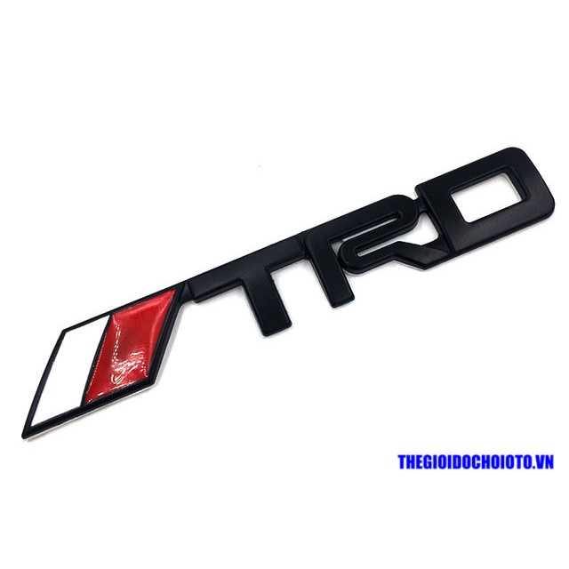 Decal Tem Chữ Nổi Kim Loại TRD Dán Trang Trí ô Tô MS-138