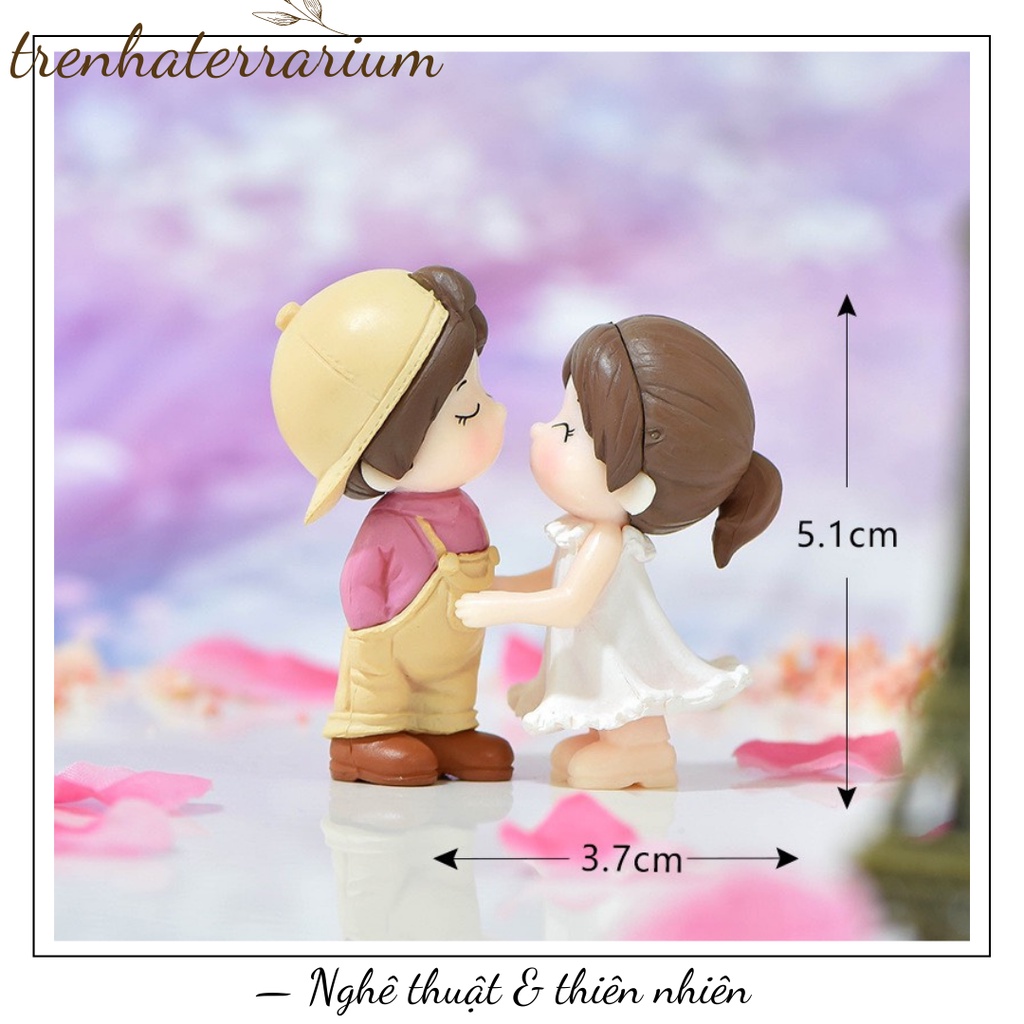 Tiểu cảnh cặp đôi khiêu vũ trang trí DIY, terrarium