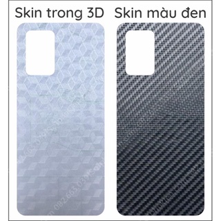 Miếng dán mặt lưng skin carbon oppo a95 4g/ oppo a95 5g