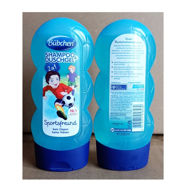 Sữa Tắm &amp; Dầu Gội 2in1 3in1 Bubchen Nestle Đức 230ml Đủ Màu An Toàn Cho Bé Nhập Khẩu Chính Hãng