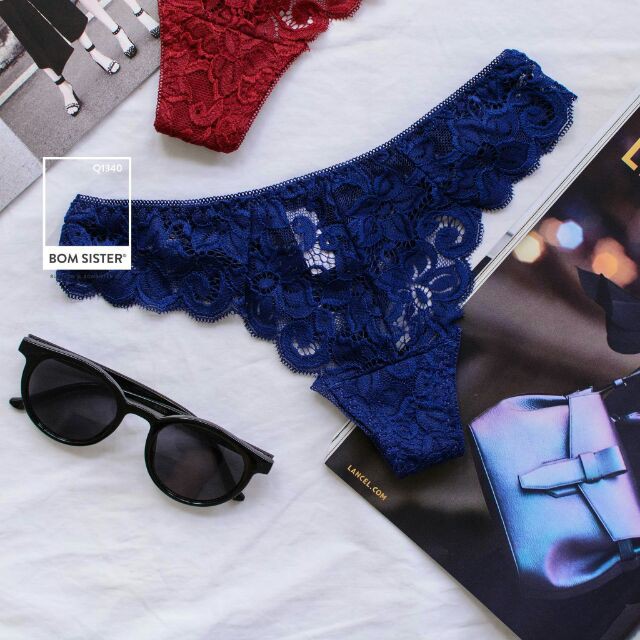Quần lót nữ lọt khe ren sexy ❤️ FREESHIP ❤️ Quần chip nữ lọt khe ren phối viền diêm - Lolie House | BigBuy360 - bigbuy360.vn