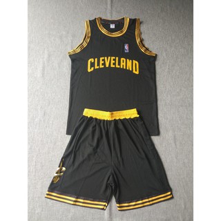 Quần áo bóng rổ  CLEVELANHD đen