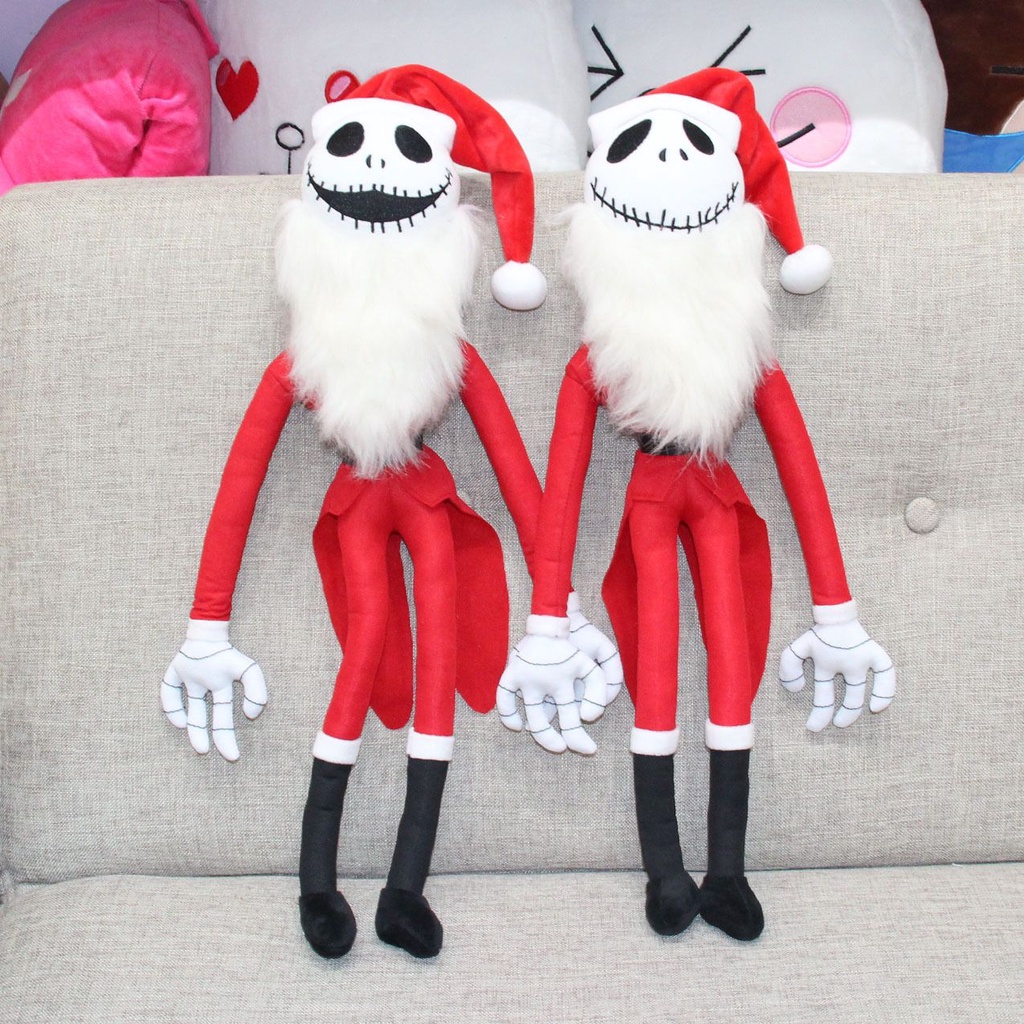 Halloween 50cm Nightmare Before Christmas Series Plush Toy Pumpkin And Jack Skellington Santa Claus Plush Toys Zero Doll Kids Xmas Gift