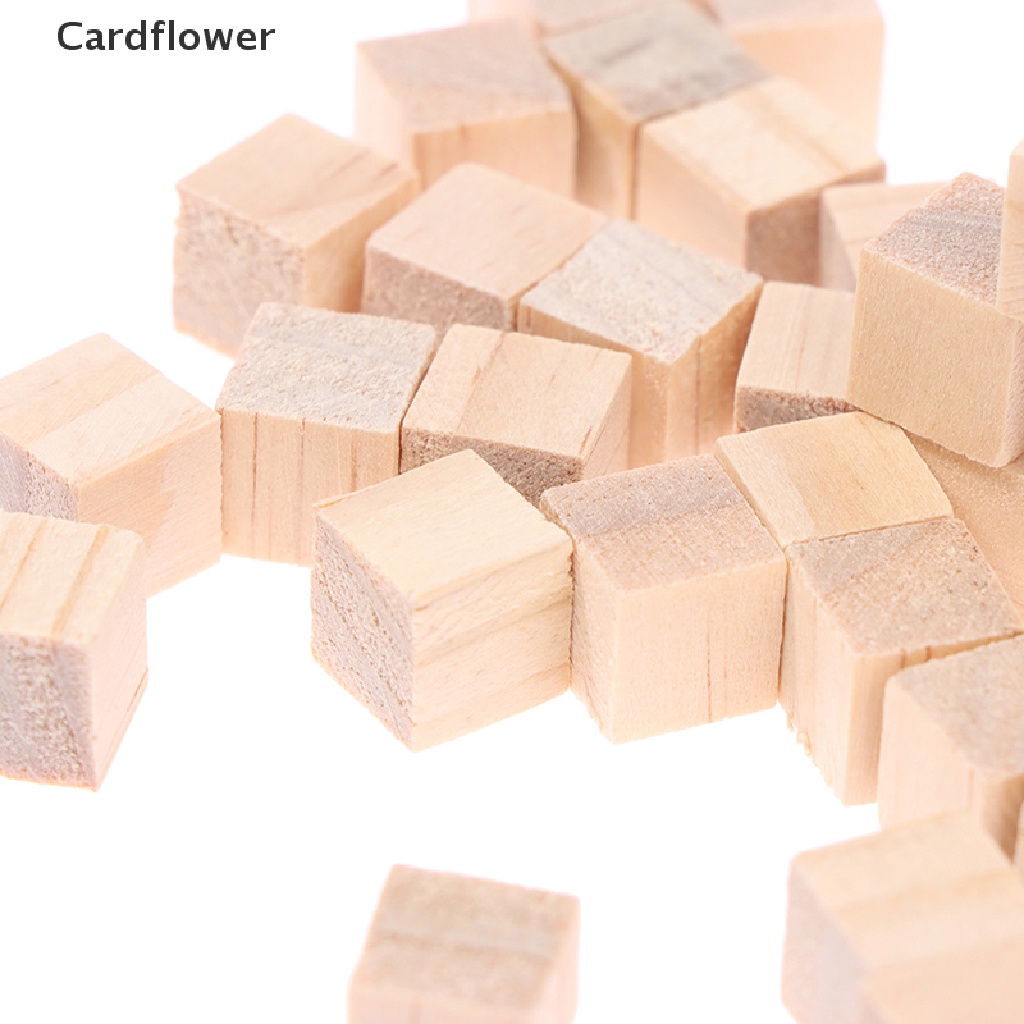 Bộ 100 Khối Gỗ Vuông mini Dùng Làm Mỹ Phẩm DIY