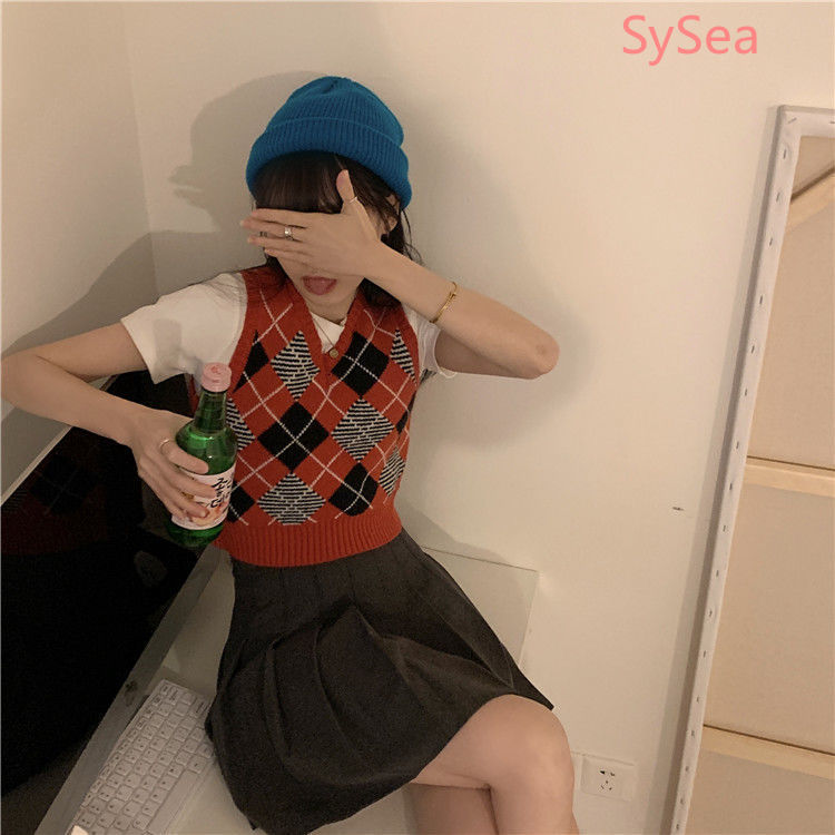 Áo Dệt Kim Sát Nách Thời Trang Mùa Hè Cho Học Sinh