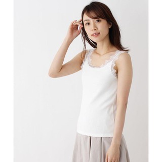 Tanktop Xuất Nhật- Áo 2 dây ren- Áo ba lỗ nữ- 98% cotton