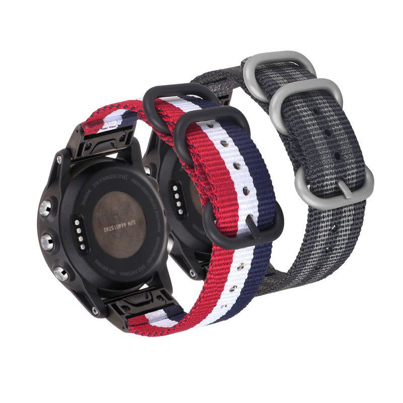 Dây đồng hồ Quick Fit nylon Nato 26mm - Garmin fenix 6X / 5X Plus / 3HR