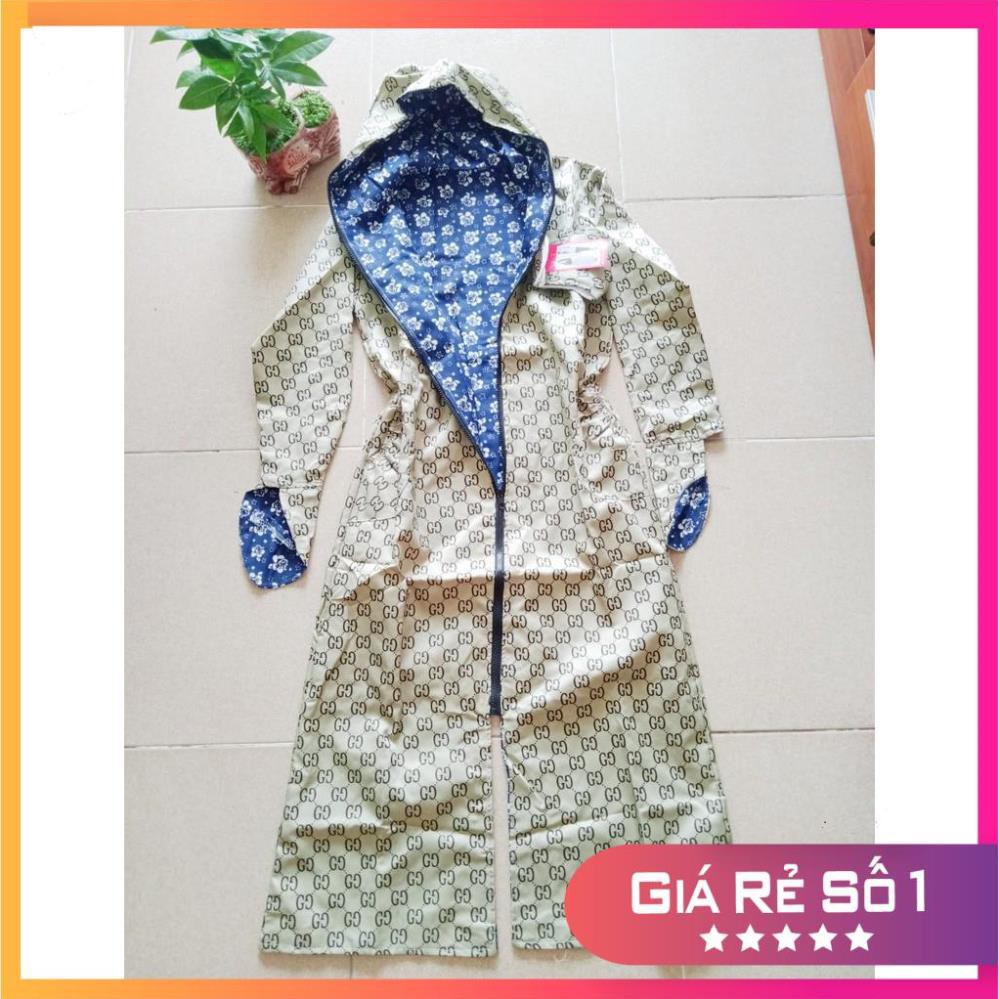 Áo chống nắng toàn thân - Áo đi nắng dáng dài 2 lớp kèm khẩu trang | BigBuy360 - bigbuy360.vn