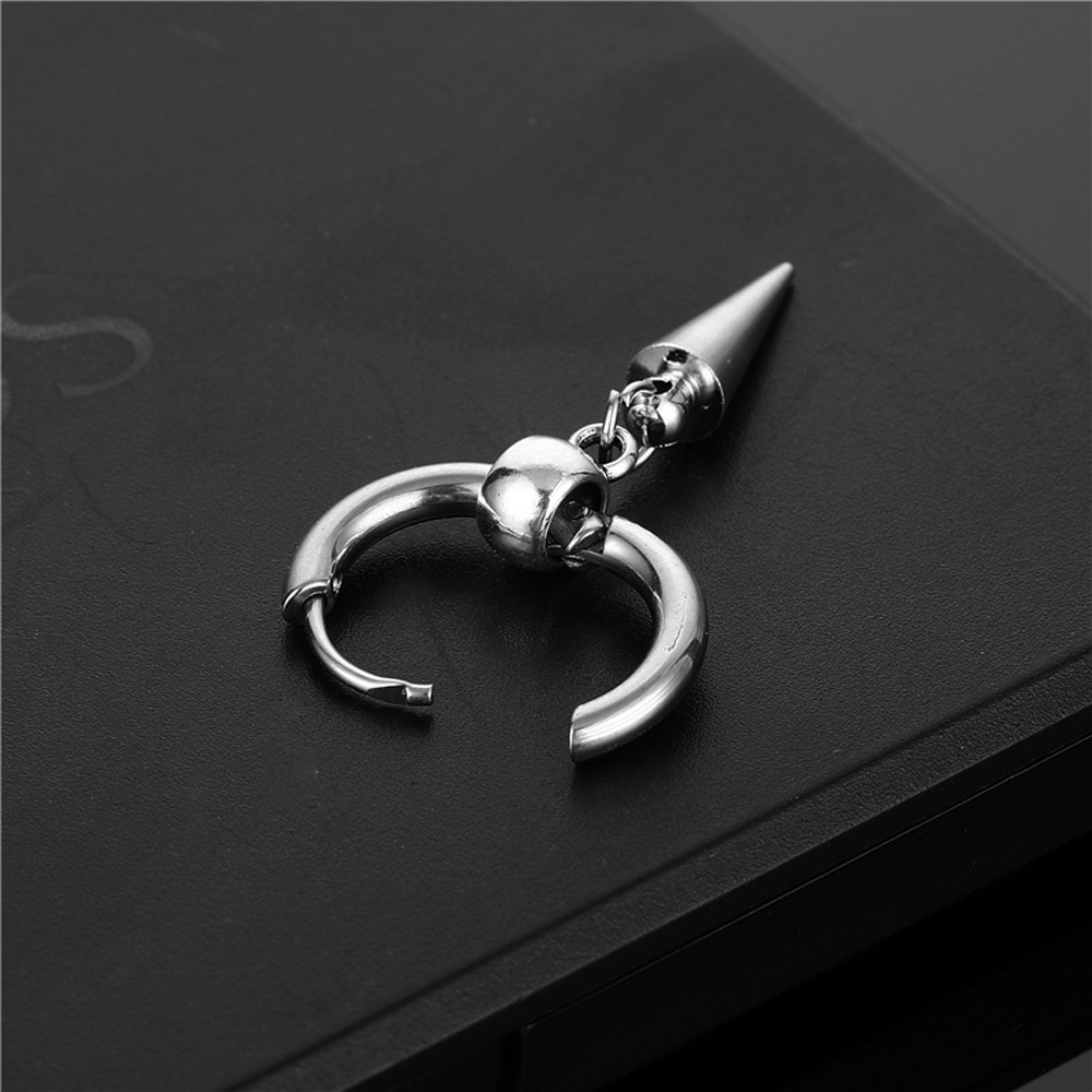 KENTON Cool Dangle Earrings Punk Scorpion Cross Earrings Women Pendant Stainless Steel Men Gothic Hip Hop Fashion Jewelry