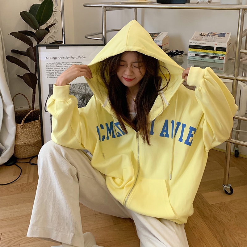 SUXI Áo Khoác Nữ Có Nón Thời Trang Hàn Quốc