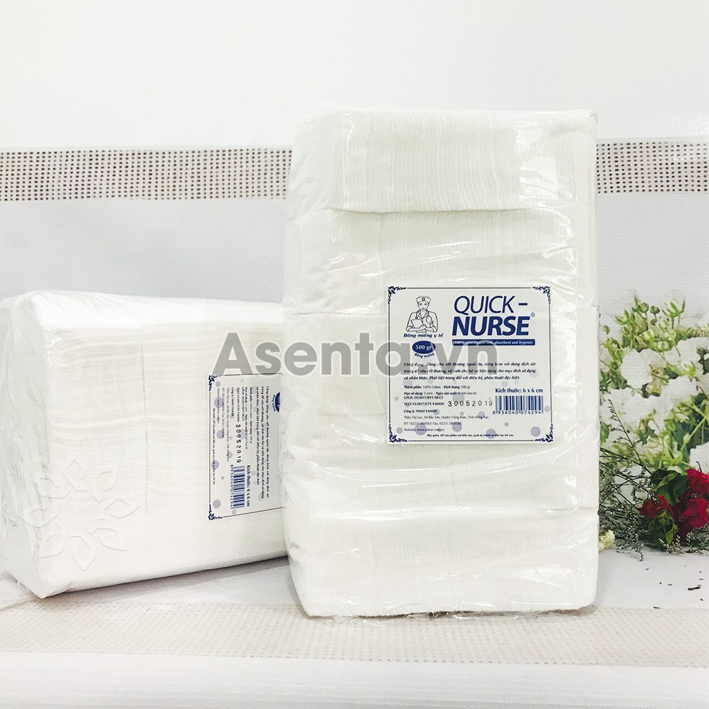 Bông y tế cao cấp cắt sẵn - Bịch 0,5kg