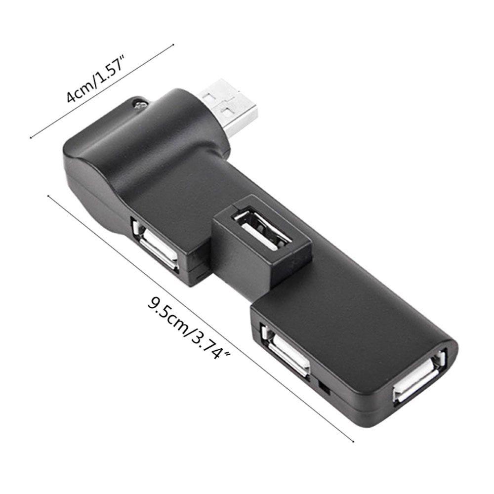 Hub Chia 4 Cổng USB Xoay 180 Độ Cho PC Laptop