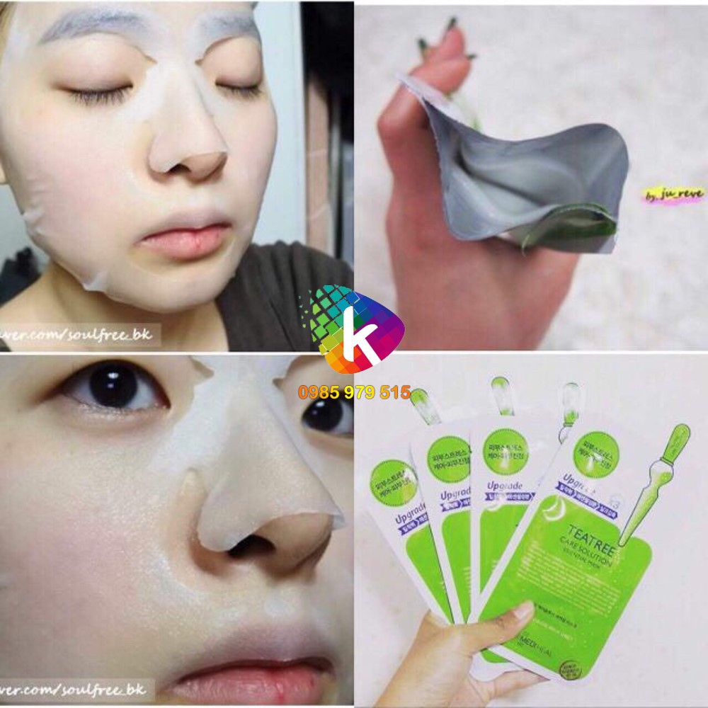 Mặt nạ dưỡng ẩm sáng da Mediheal Placenta / Tea Tree / Collagen / Vita Mask - Nhau thai / Trà tràm N.M.F NMF