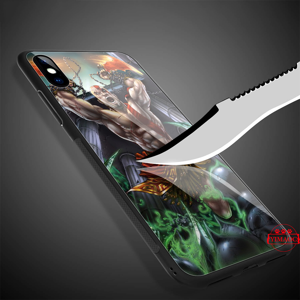 Ốp Điện Thoại Mặt Kính Hình Kratos God Of War 4 286b Cho Samsung S7 Edge S8 S9 S10 S20 Plus