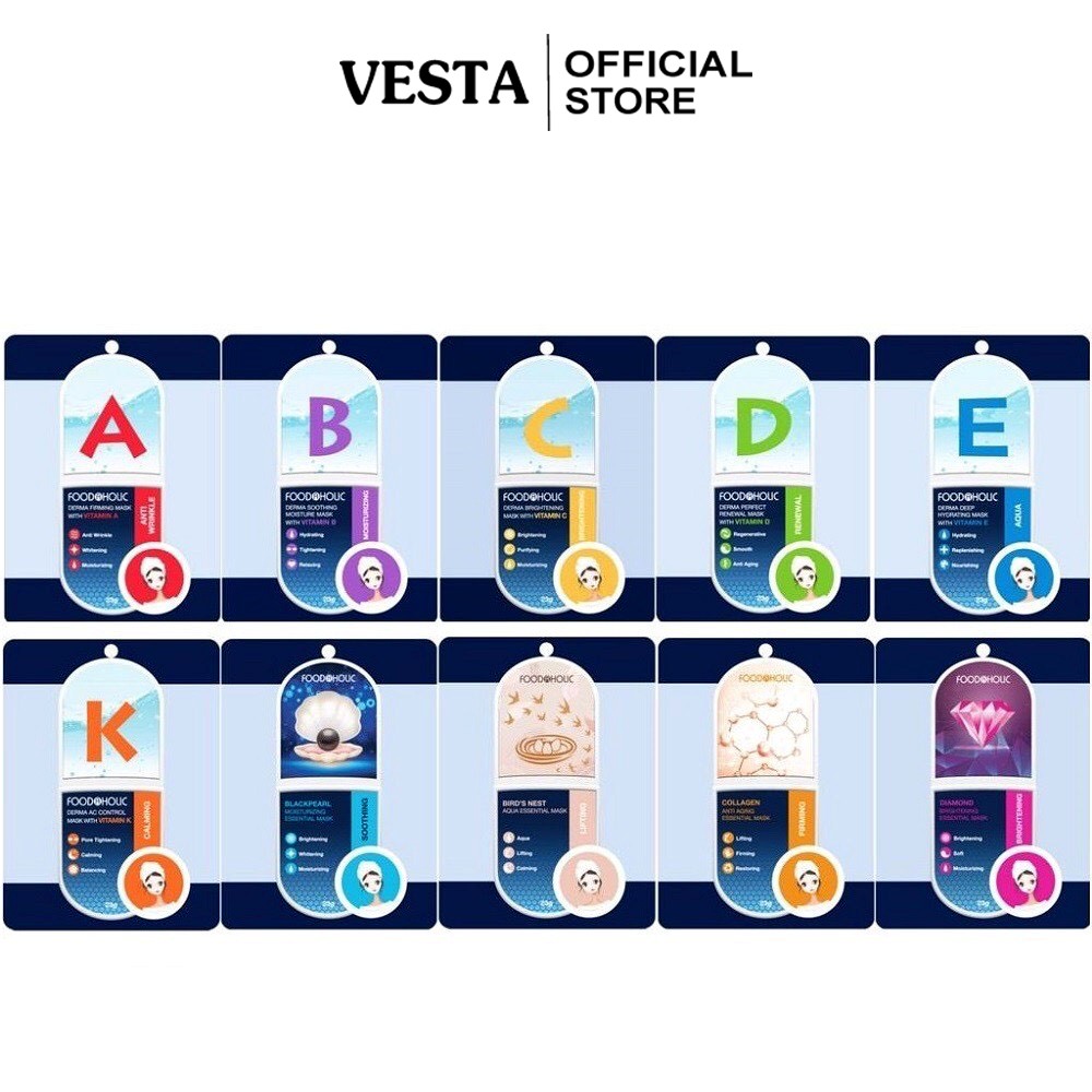 Mặt Nạ Giấy Foodaholic Essential Mask Chăm Sóc Da Toàn Diện 23g