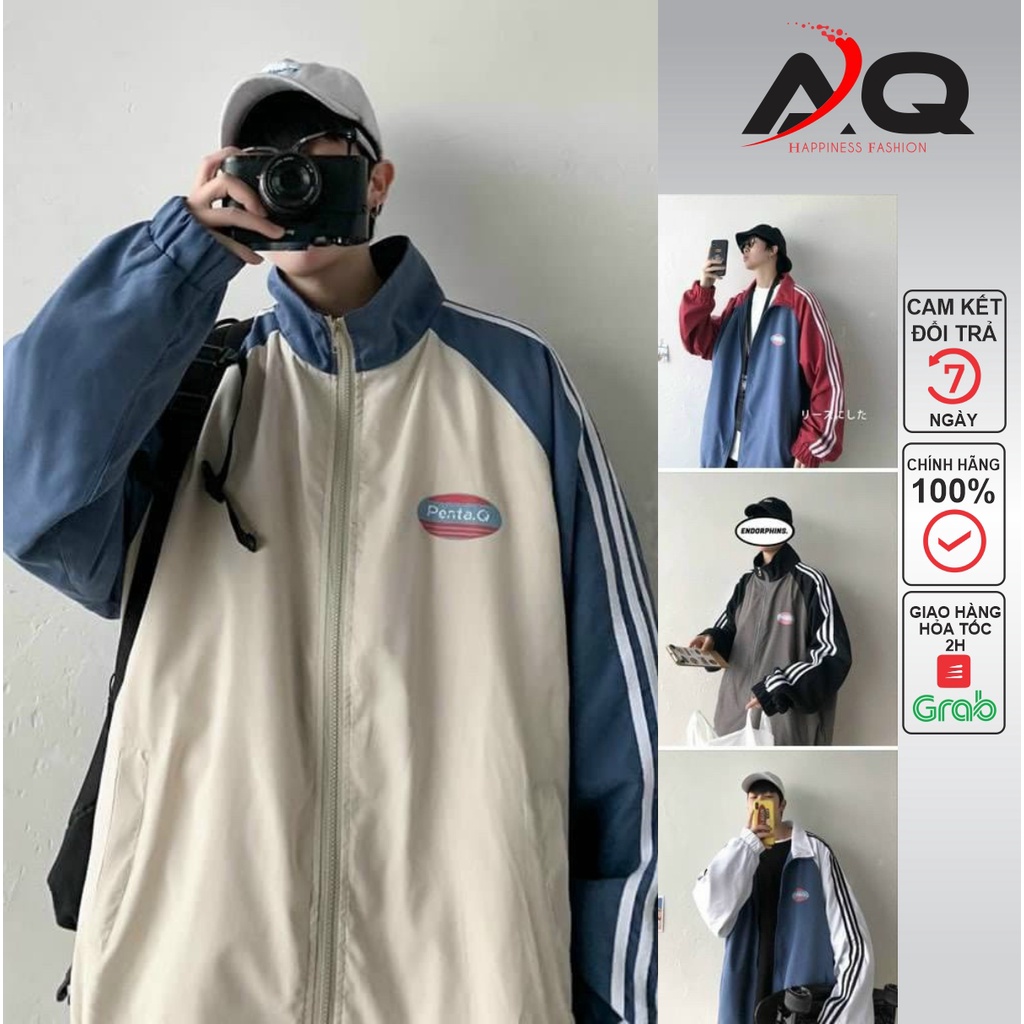 Áo khoác bóng chày form rộng vải dù cao cấp ❤️ Áo bomber thời trang Hàn Quốc dáng Unisex nam nữ AQ STORE