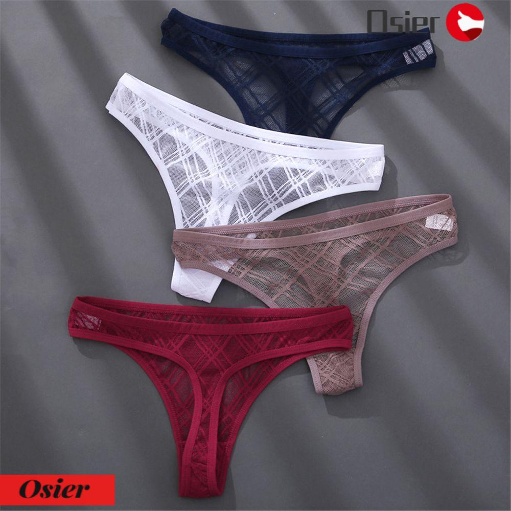 1 Quần Lót Lọt Khe Vải Lưới Xuyên Thấu Thoáng Khí Phong Cách Quyến Rũ