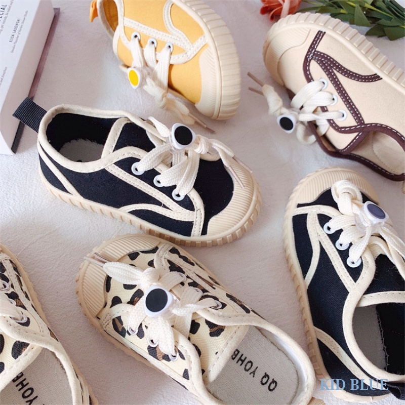 Giày Vải Canvas Đế Mềm Thoáng Khí Phong Cách Hàn Quốc Thời Trang Xuân Thu Cho Bé