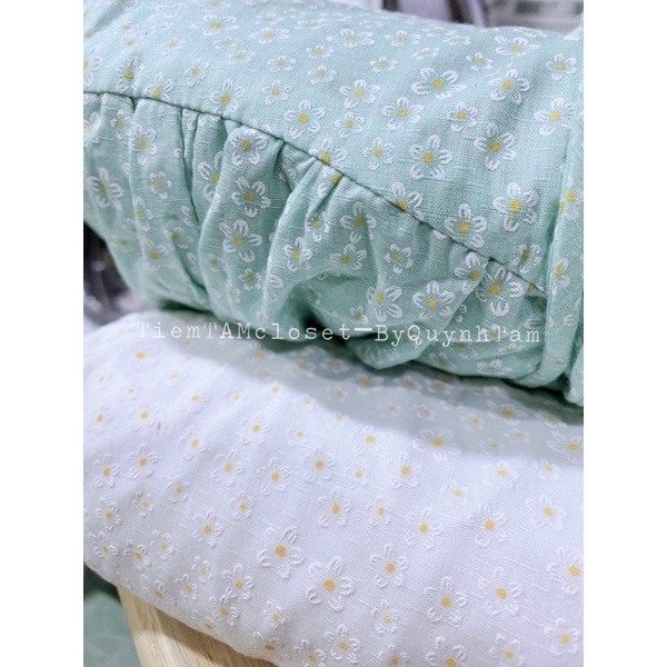 Đầm maxi hoa nhí cột nơ lưng - TK1086