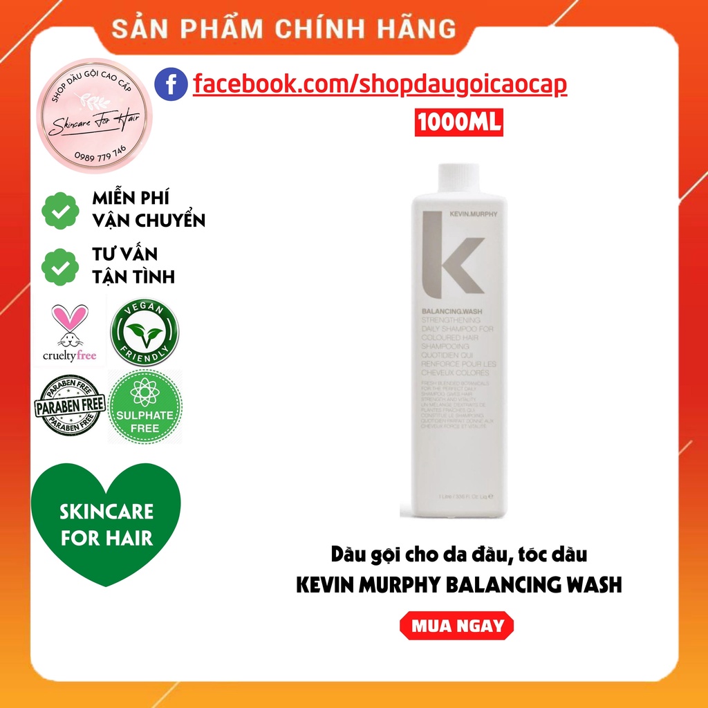 Dầu gội cho tóc dầu Kevin Murphy Balancing Wash