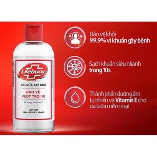 SALE NƯỚC RỬA TAY KHÔ LIFEBUOY chai 235ml