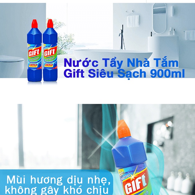 Nước tẩy bồn cầu Gift chai 900ml Dung dịch tẩy bồn cầu 900ml Tẩy bồn cầu Gift