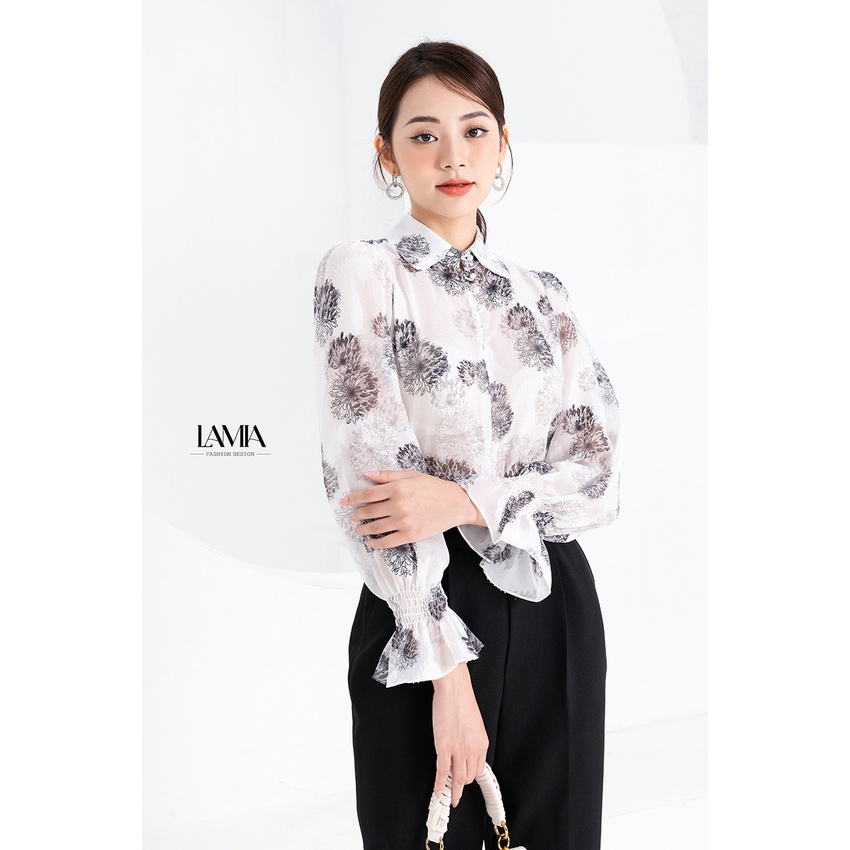 Quần dài nữ hè Lamia Design LQ042 màu đen phối đai cách điệu