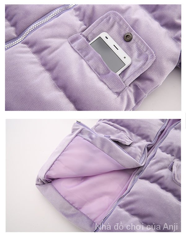Winter clothes for girls Cotton Thick Long Winter Children Style Cotton Jacket Coat