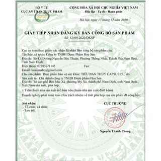 Siro Tiêu Ban Thủy  chai 150ml