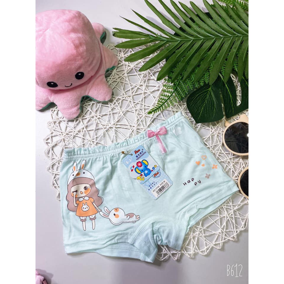 5 quần chip , quần lót đùi đáng yêu cho bé gái vải cotton 100% chất đẹp