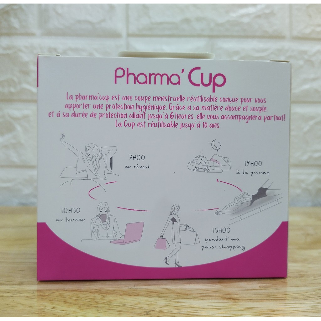 Cốc nguyệt san Pharma Cup Pháp mẫu mới 2020