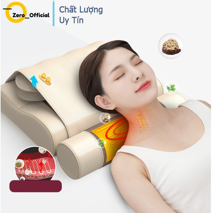 Gối Massage Đa Năng Có Đệm Hơi Cao Cấp, Hỗ Trợ Massage Vai Gáy, Lưng Hiệu Quả, Điều Khiển Từ Xa - BH 12 Tháng