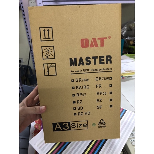 Master giấy chế bản RZA3 cho máy in siêu tốc hiệu Riso loại 1 hàng đẹp