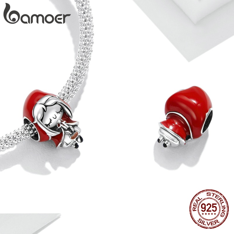 Phụ Kiện Hạt Trang Sức Bamoer Dùng Làm Vòng Đeo Tay / Dây Chuyền Diy Thời Trang bạc 925 Dòng Cổ Tích