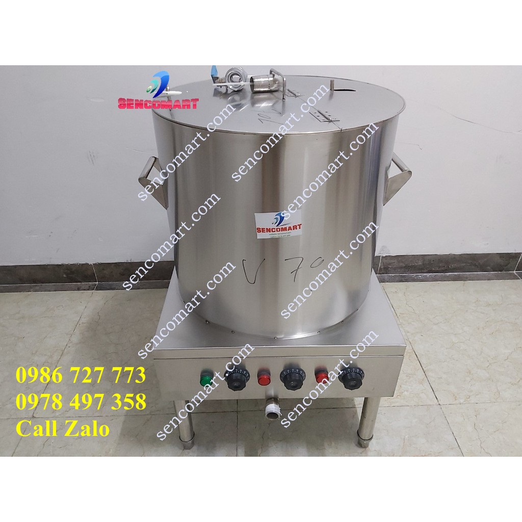 Thanh lý nồi nấu phở 70L bằng điện inox 100%