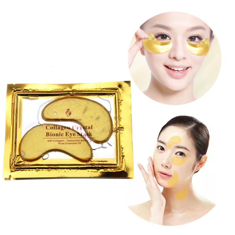 [Hàng mới về] 1 cặp mặt nạ mắt collagen pha lê vàng chăm sóc da chống lão hóa | BigBuy360 - bigbuy360.vn