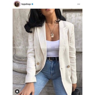 Áo Vest Linen T.O.P.S.H.O.P Kem - 2797