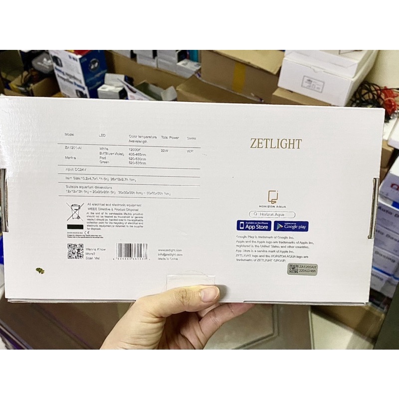 ZETLIGHT ZA1201-Ai WIFI 22W – BẢN NÂNG CẤP CỦA ZA1201 wifi ĐÈN LED CHUYÊN DÙNG CHO BỂ SAN HÔ, CÁ BIỂN