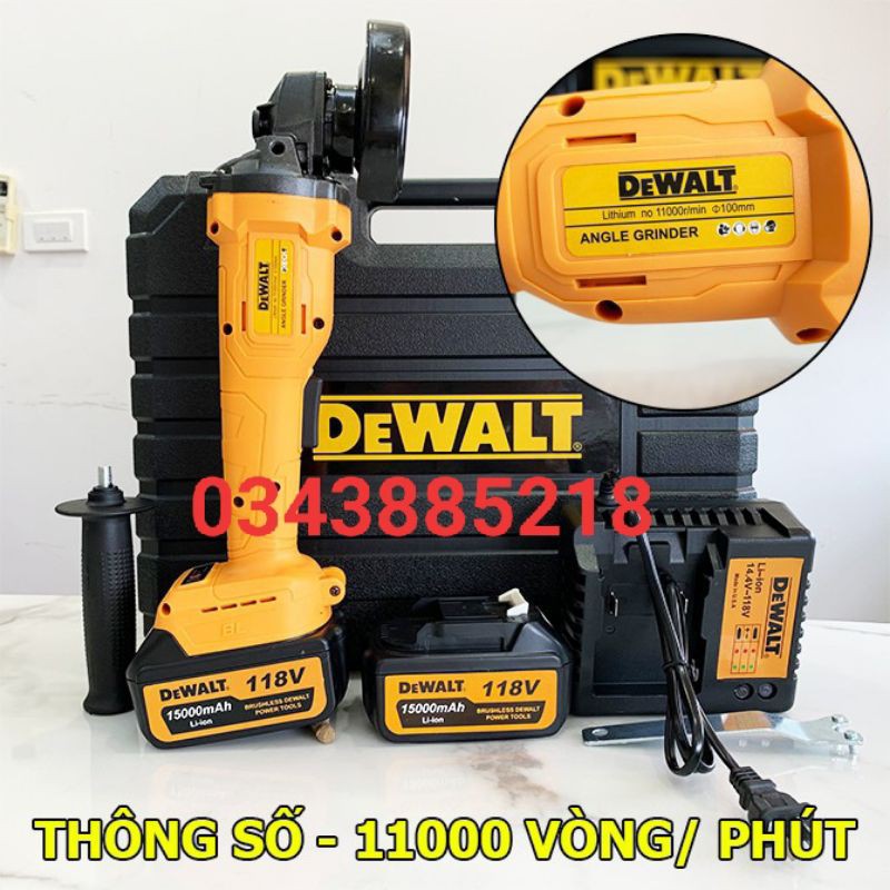 Máy mài Dewalt 118V, máy mài dùng pin không chổi than