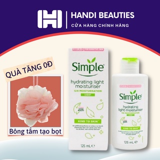 Sữa Dưỡng Da Simple Cho Da Nhạy Cảm Kind To Skin Hydrating Light Moisturiser 125ml