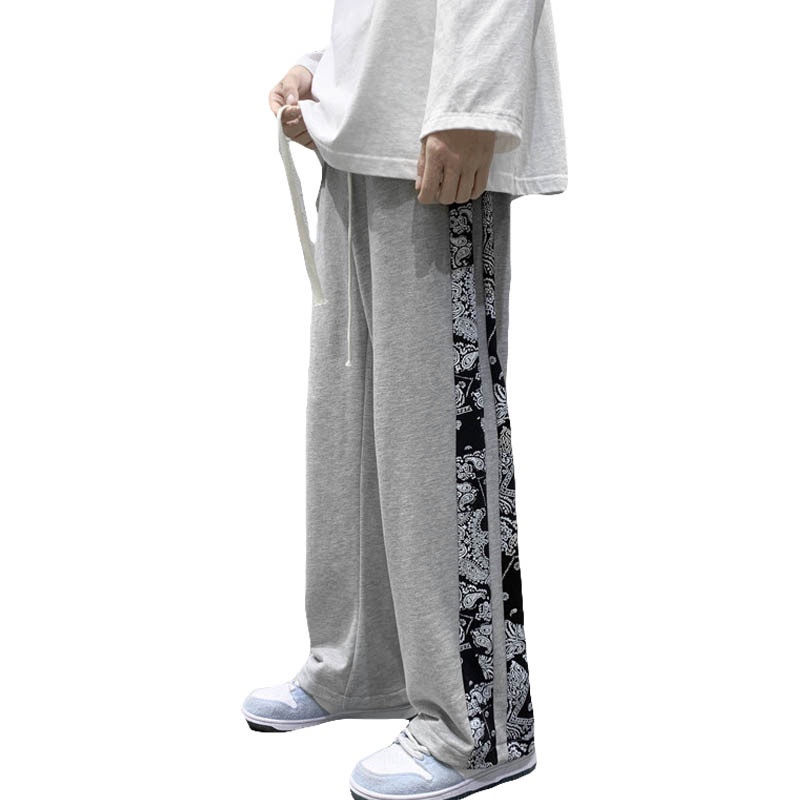 Quần ống loe mùa hè mỏng manh xu hướng hạt điều hoa hậu chân dàiTTE273